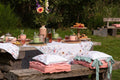 Keukenschort 70x85 cm Wit Groen Katoen Bloemen BBQ Schort