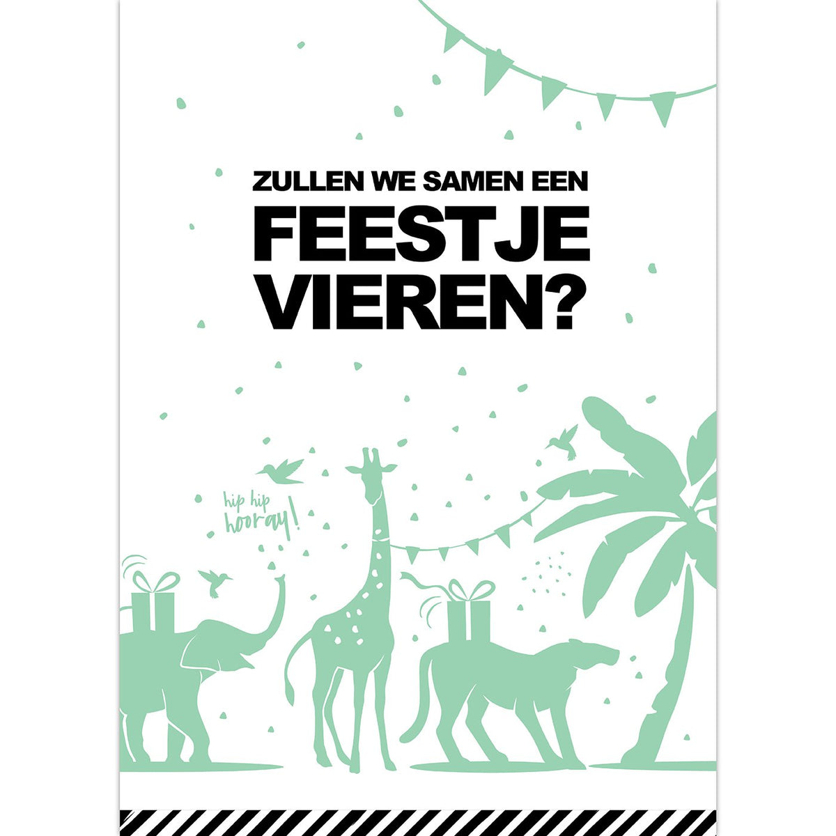 Uitnodigingskaarten Tropical Party - 10 stuks