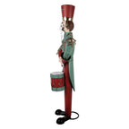 Kerstdecoratie Beeld Notenkraker 75x50x186 cm Rood Metaal