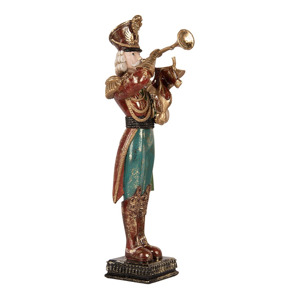 Kerstdecoratie Beeld Notenkraker 14x15x40 cm Rood Kunststof