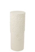 J-Line decoratie Sokkel Rocky Reliëf - polyresin - wit - M