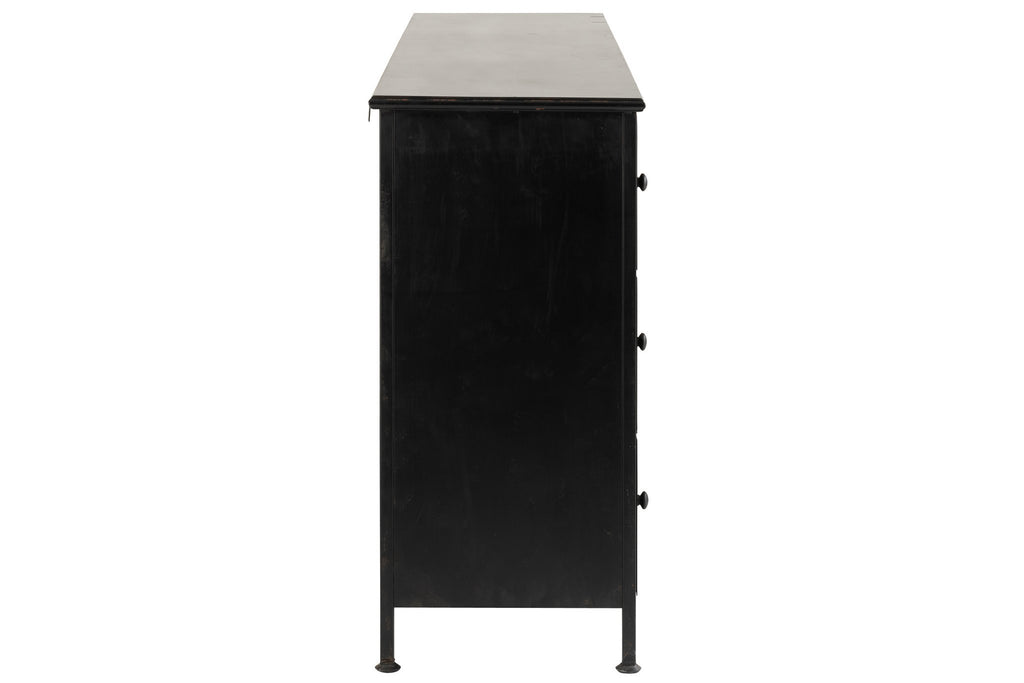 J-Line kast Cade - ijzer - zwart