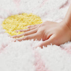 Leuke abstracte roze antislip wasbare bad- en deurmat | Sneldrogend, gemakkelijk schoon te maken vloerkleed, meerdere maten