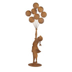 Decoratie Beeld Kind 27x12x80 cm Bruin Metaal