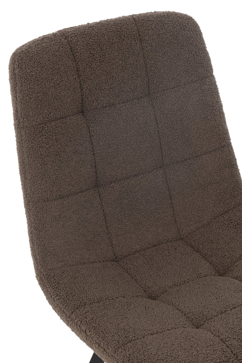 J-Line Eetstoel Clark Metaal/Polyester Bruin