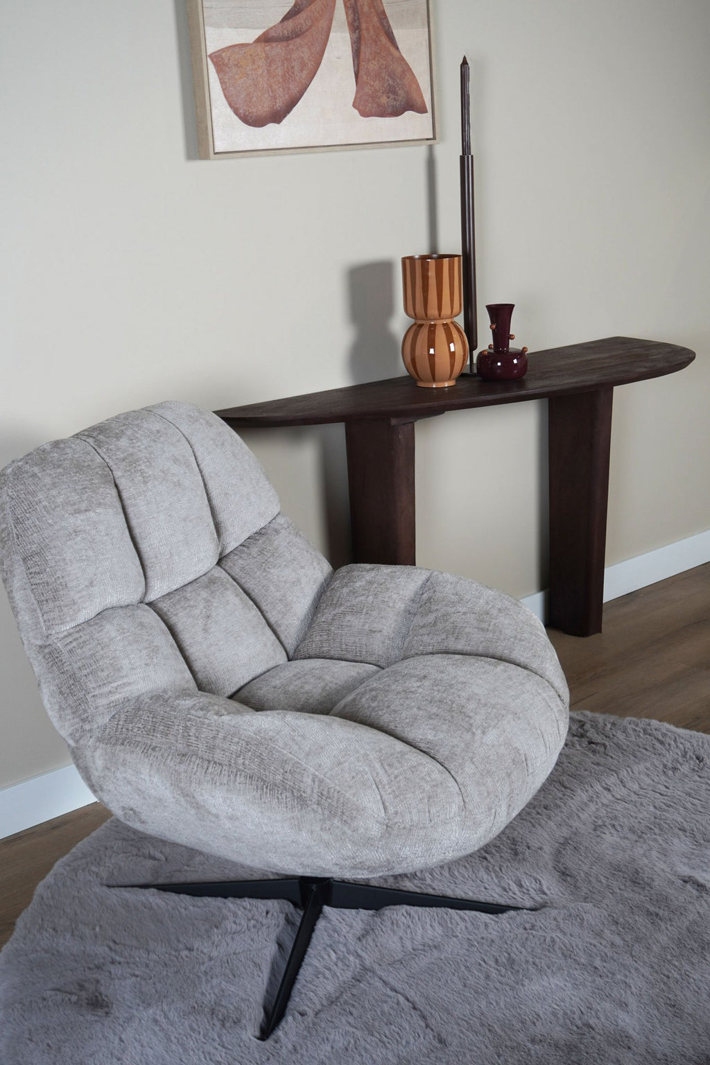 Fauteuil Charlie Taupe