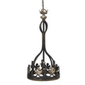 Hanglamp Ø 40x85 cm Bruin IJzer Hanglamp Eettafel