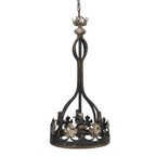 Hanglamp Ø 40x85 cm Bruin IJzer Hanglamp Eettafel
