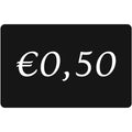 Prijskaart - zwart - € 0.50 - 10 stuks