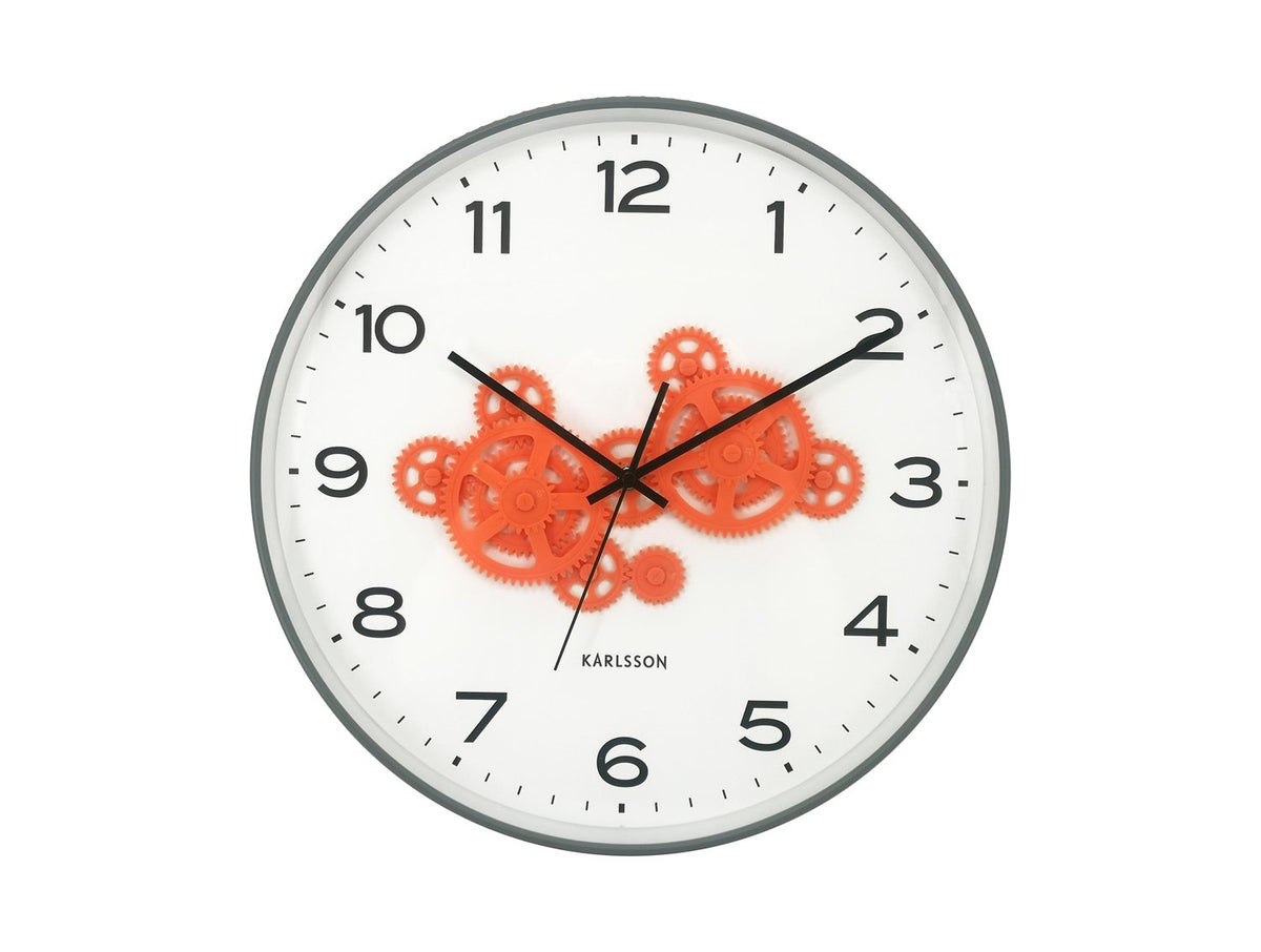 Wandklok Open tandwiel