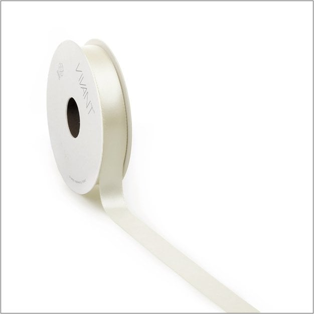 Satijn lint - beige - 10 mm x 25 meter
