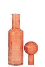 J-Line decoratie Fles - glas - oranje - large