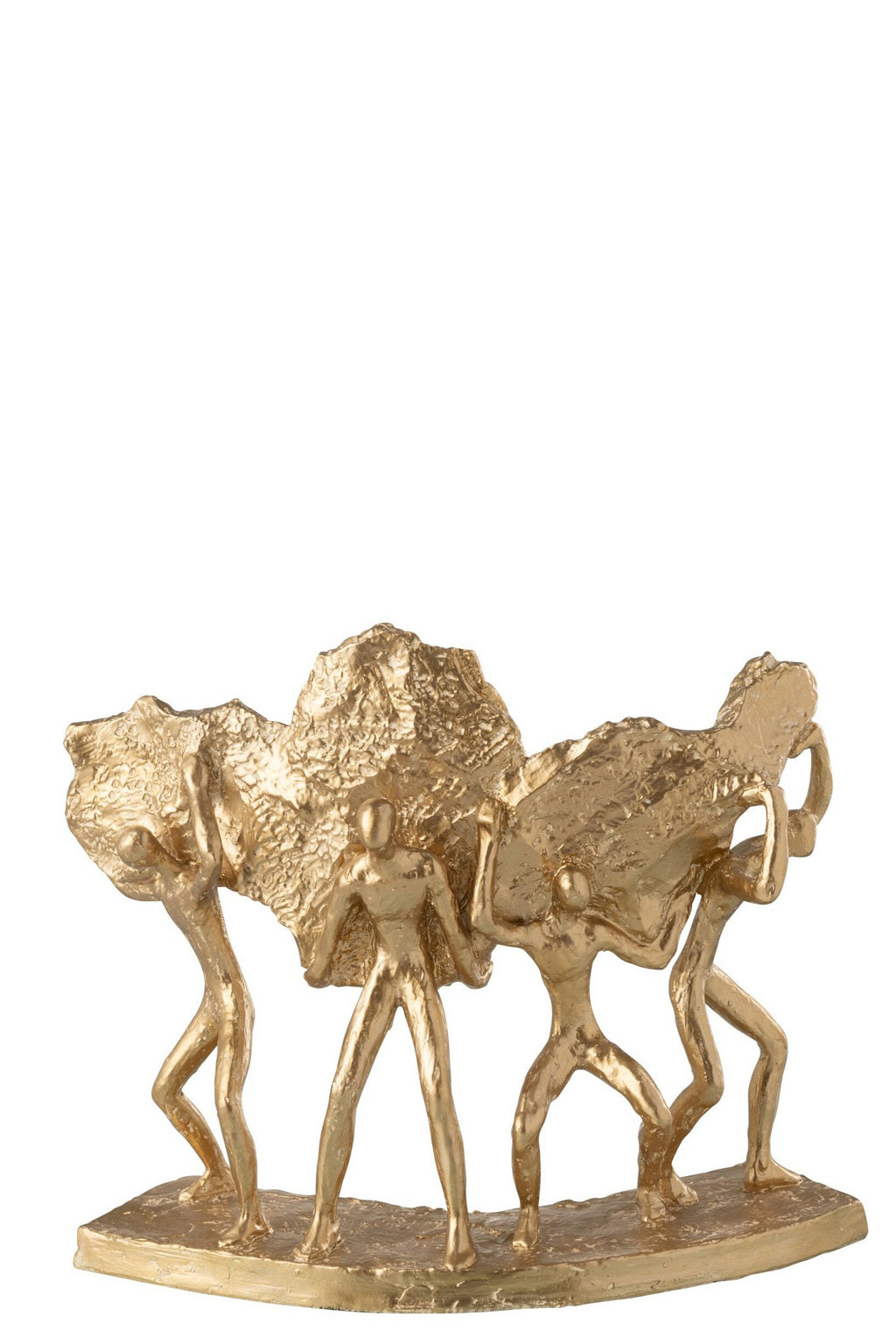 J-Line Figuren Dragen Steen Resine Goud