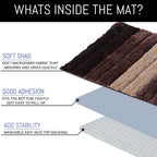Superzachte dikke microvezelbadmat 40x60 cm | Antislip luxe absorberend wasbaar badkamertapijt