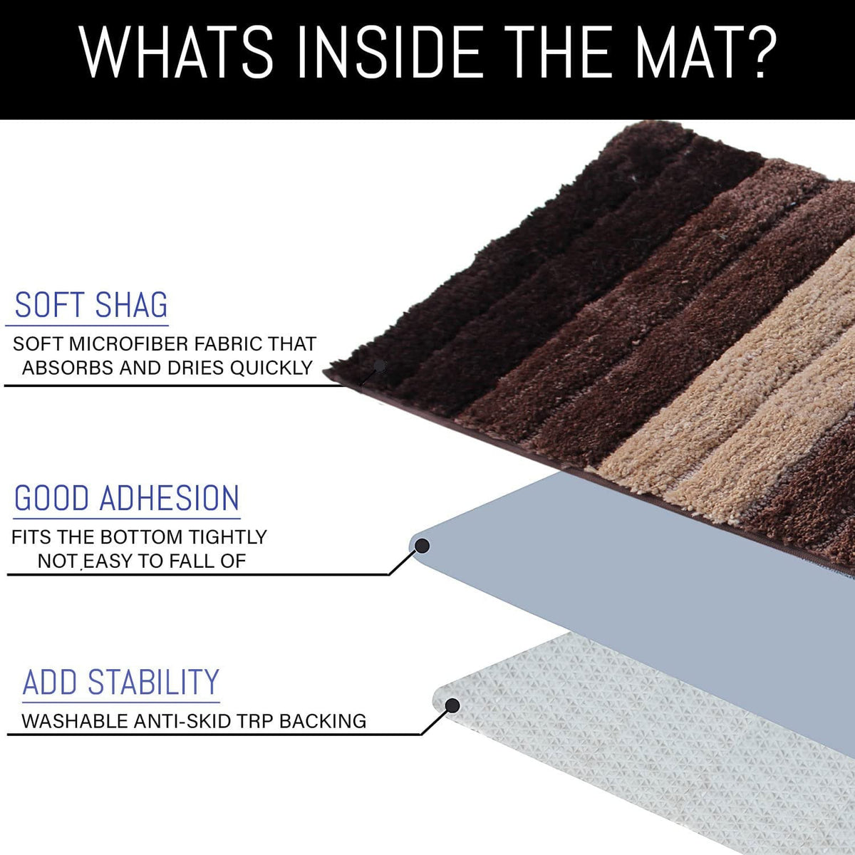 Superzachte dikke microvezelbadmat 40x60 cm | Antislip luxe absorberend wasbaar badkamertapijt