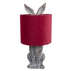 Tafellamp Konijn Ø 20x43 cm Bruin Rood Polyresin Bureaulamp