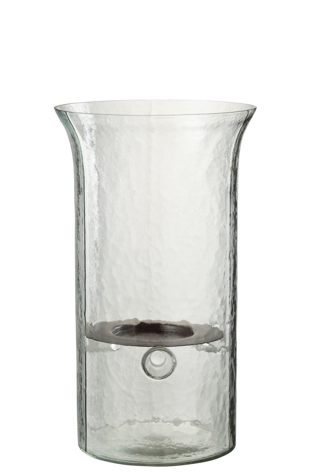 J-Line kaarshouder Bord Wazig - glas - transparant - medium