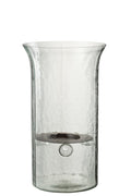 J-Line kaarshouder Bord Wazig - glas - transparant - medium