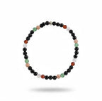 Dames armband met diverse natuurstenen kralen 4 mm