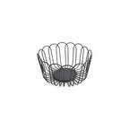 Draadmand 19xh10cm zwarte flores