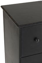 J-Line kast Cade - ijzer - zwart
