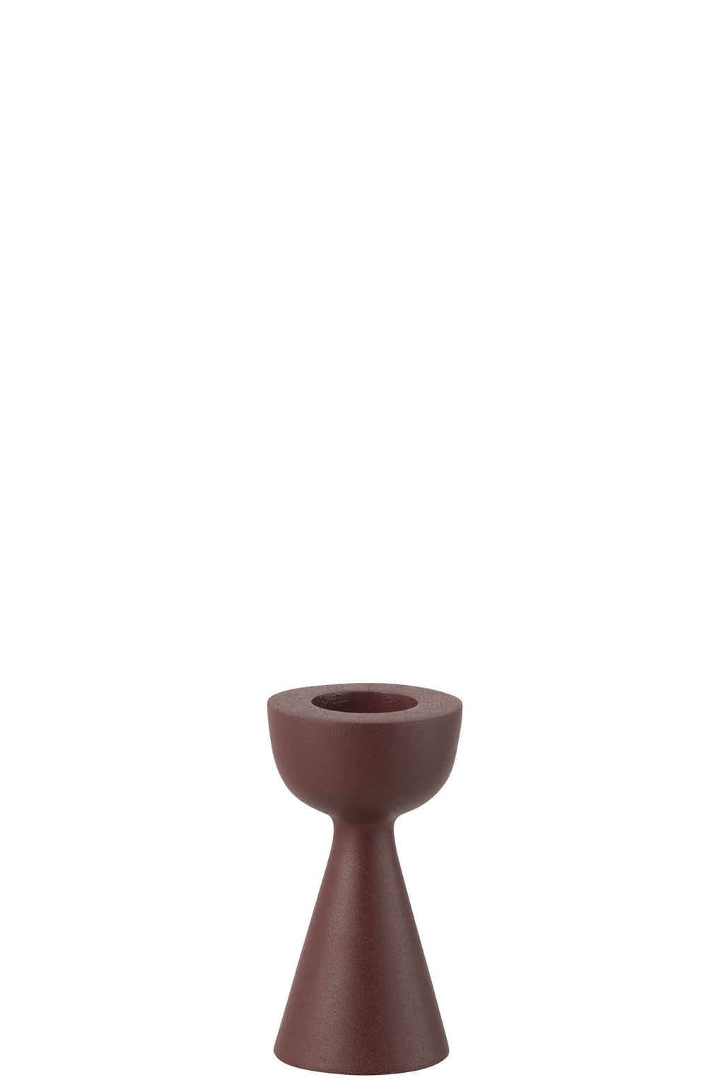 J-Line kaarshouder cone - aluminium - kastanjebruin - small