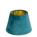 Lampenkap fluweel petrol dia 25cm