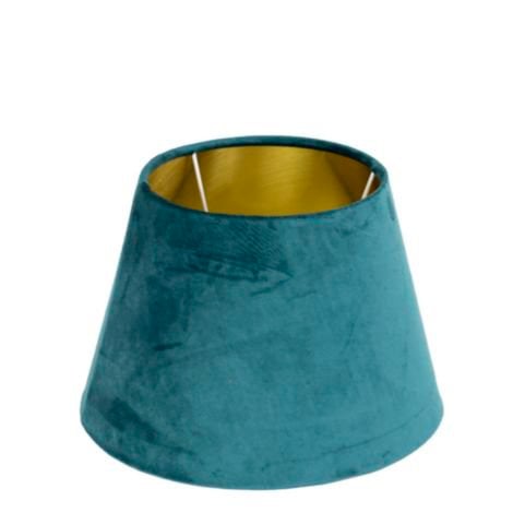 Lampenkap fluweel petrol dia 25cm