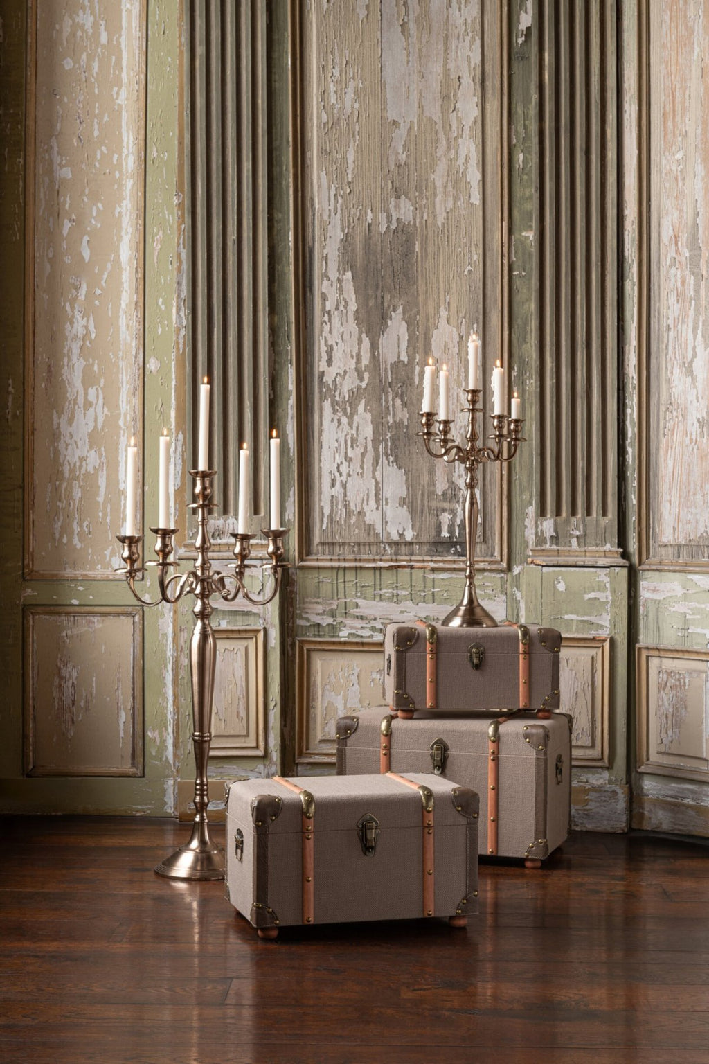 J-Line kaarshouder - aluminium - roségoudkleurig - S
