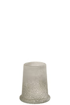 J-Line lantaarn Suiker Glas Wit Medium