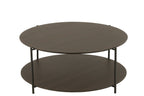 J-Line salontafel Rond - hout/metaal - donkerbruin - small