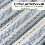 Eettafelplacemats – Geweven PVC-vinyl – Set van 4 – Antislip