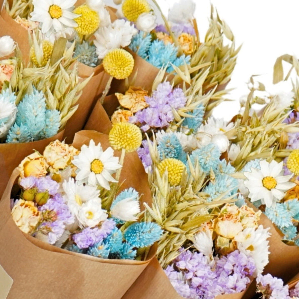 Gedroogde bloemenmarkt Meer - Pastel Delight