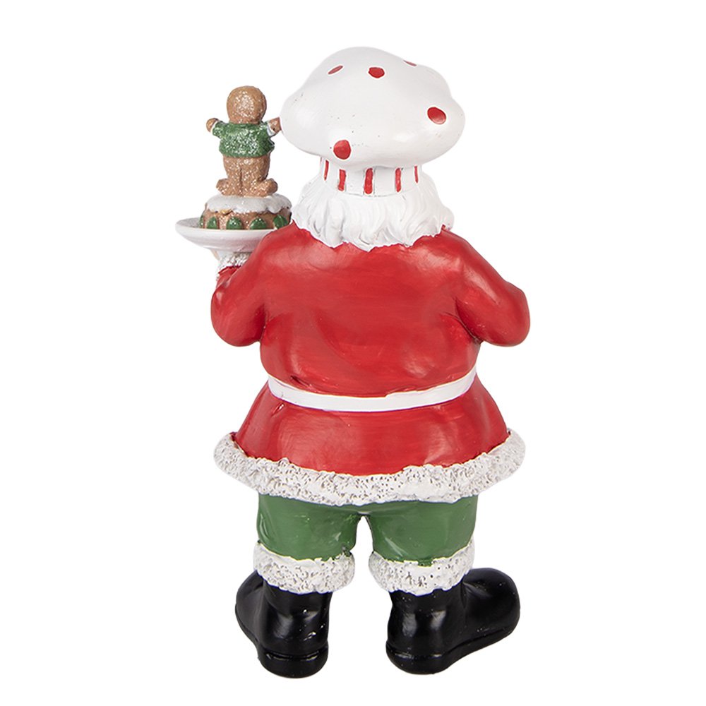 Kerstdecoratie Beeld Kerstman 9x7x16 cm Rood Kunststof
