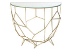 J-Line Console Moza Metaal/Glas Goud