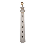 Vloerlamp Vuurtoren 23x23x140 cm Wit Hout