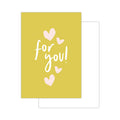 Summer '25 minikaartjes - 20 stuks - yellow - for you