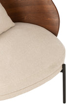 J-Line Loungestoel Multiplex/Metaal Bruin/Beige