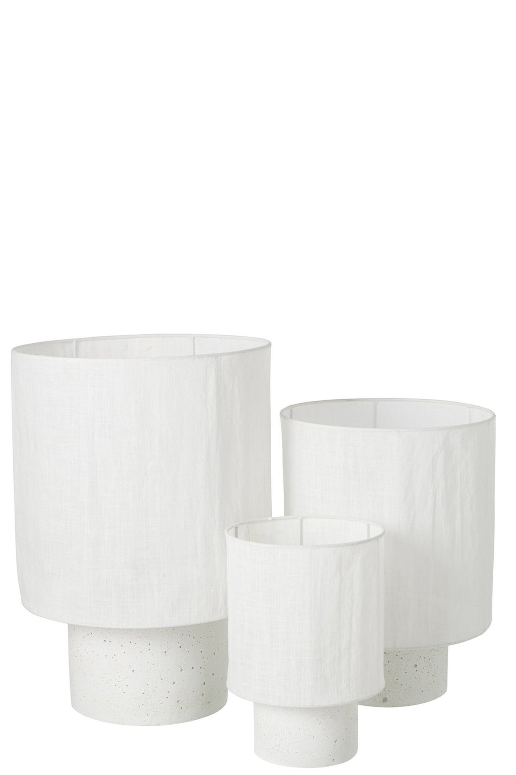 J-Line Tafellamp - cement - wit - large