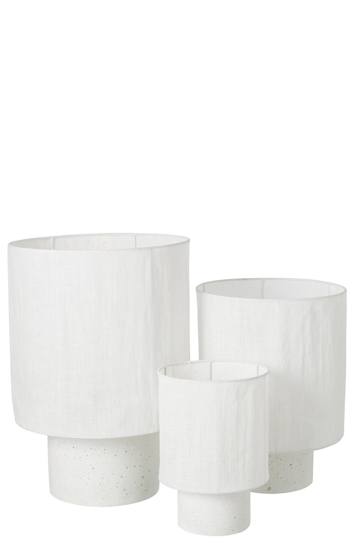 J-Line Tafellamp - cement - wit - large
