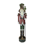 Beeld Notenkraker 202 cm Rood Metaal Kerstdecoratie