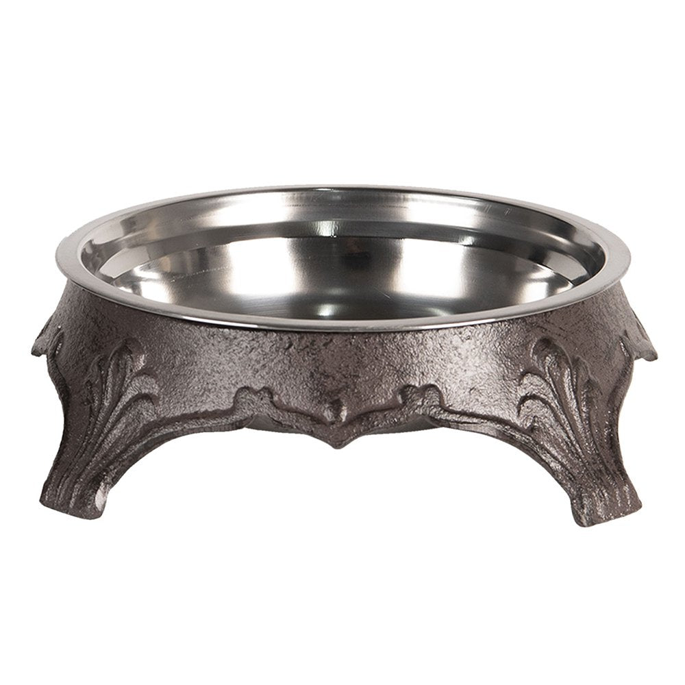 Voerbak Hond Bruin, IJzer Ø 24x8 cm / 1000 ml