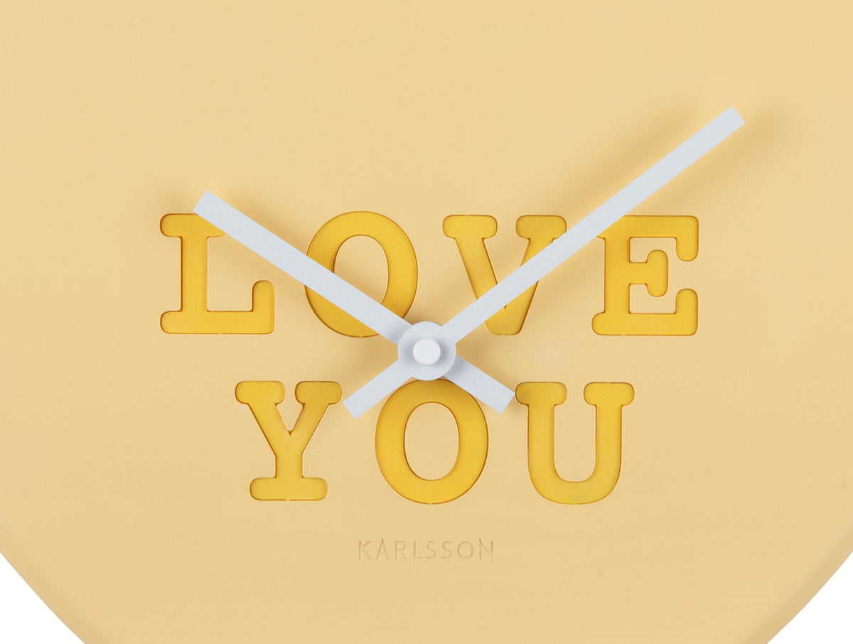 Wandklok Hart Snoep