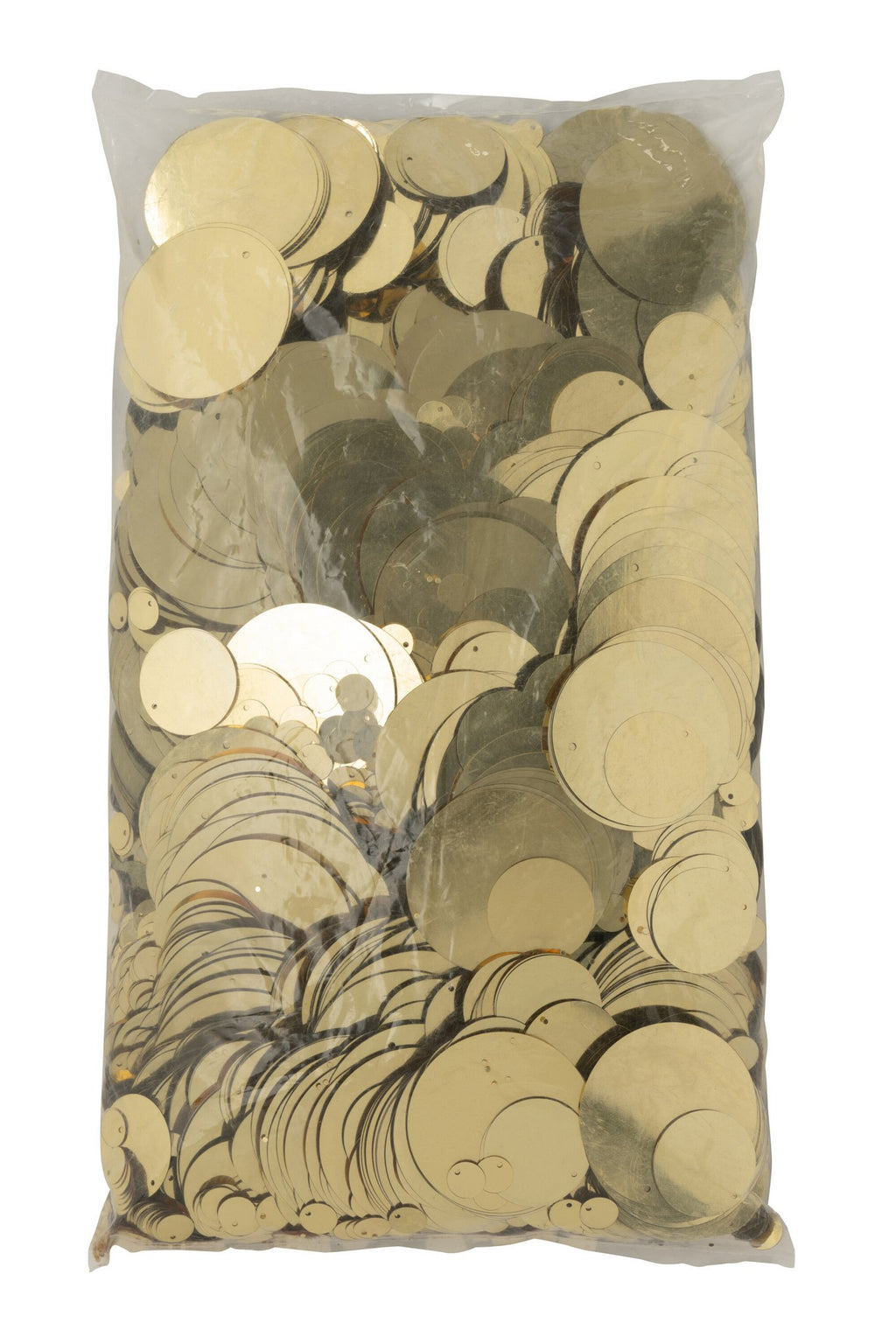 J-Line pailletten Rond - pvc - goud - set van 1000