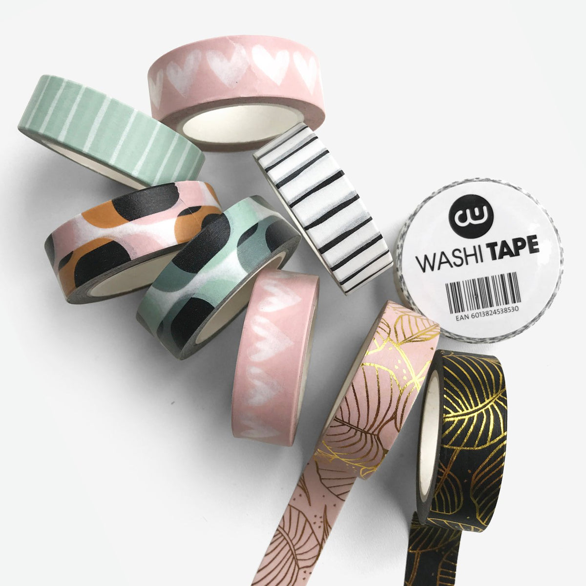 Washitape - 10m - per 9 - Retro Shapes - Cool