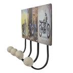 Wandkapstok 40x5x17 cm Bruin IJzer Motor