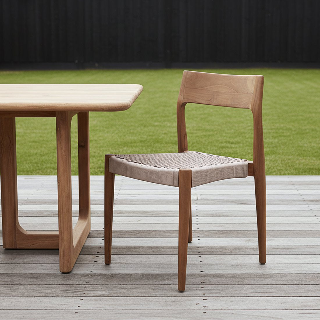 Freya teakhouten tuinstoel naturel - donker teak
