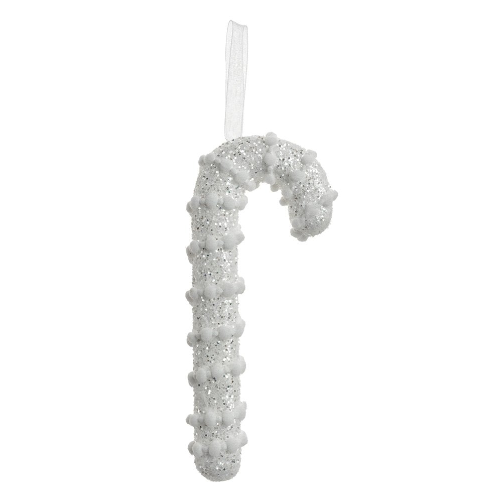 Kersthanger Zuurstok 17 cm Wit Kunststof