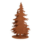 Kerstdecoratie Beeld Kerstboom 30x25x50 cm Bruin Metaal