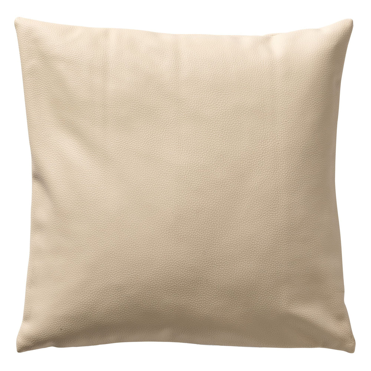 Dutch Decor Jared - Kussen 45x45 cm - Lederlook - Effen kleur - Witte Zwaan - Wit